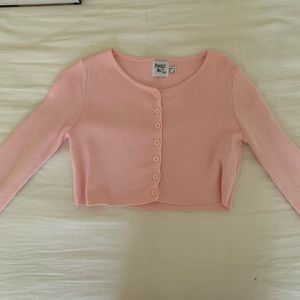 PRINCESS POLLY PINK BUTTON LONG SLEEVE
